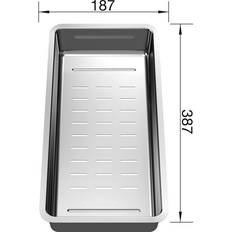 Blanco Divon 45S/8S-IF Vihanneskulho 187x387