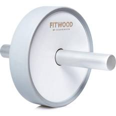 Buiktrainers uitverkoop Fitwood Kjerag Ab Wheel Wit Hout Roestvrijstalen Handvat Grijze Ring