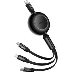 Cable type c Baseus Bright Mirror 2 Retractable Cable 3 Type C Type C 3.5A 1.1m Black
