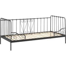 Schwarz Kinderbetten Cuckooland Alice Metal Kids Day Bed - Black