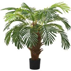 Artificial Plants vidaXL Cycas Palm with Pot Fake Artificial Plant