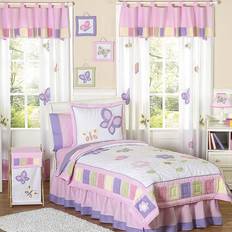 Purple Fabrics Sweet Jojo Designs Butterfly 4-Piece Twin Bedding Pink/purple Pink/multi