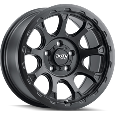 18" Car Rims Life Drifter 9307 Series Wheel, 17"x8.5", 5X5 Bolt Pattern, 4.51" Back Spacing, Matte Black