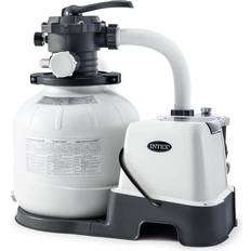 Intex pool filter pump Intex Krystal Clear Pool Saltwater System and Sand Filter Pump 25.6"