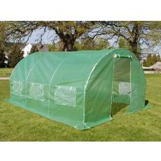 Dancover Invernaderos Independientes Dancover Polytunnel Greenhouse 13.5m² Acero inoxidable Plástico