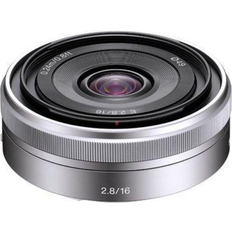 Sony E (NEX) Objetivos Sony E 16 Mm F2.8 Compact ILC Lenses 16mm f/2.8 Wide-Angle Lens Silver