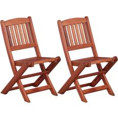 Holz Stühle vidaXL 45583 2-pack Gartenessstuhl