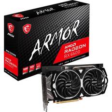 Radeon RX 6600 Grafikkort MSI Radeon RX 6600 Armor HDMI 3xDP 8GB