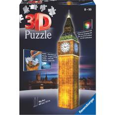 3D-Jigsaw Puzzles Ravensburger Building Big Ben Light Up 216 Pieces