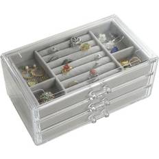 Grigio Portagioie INF Jewelery Box - Grey/Transparent