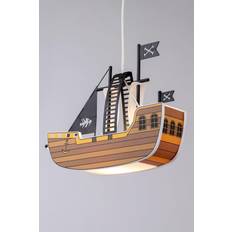 Glow Pirate Ship Pendant Lamp