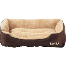 Bunty Deluxe Soft Washable Dog Pet Warm Basket Bed Cushion with Fleece Lining