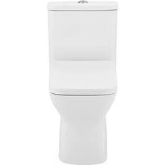 Toilets Swiss Madison Carre Collection SM-1T276 One-Piece Elongated Toilet Dual-Flush 1.1/1.6 gpf with 10"