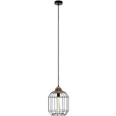 Premier Housewares Black Wire Pendant Lamp