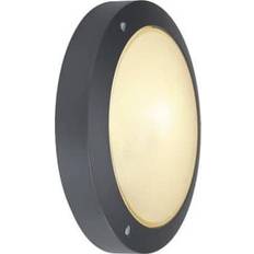 Dimmable Wall Flush Lights SLV Bulan Anthracite Wall Flush Light 27cm