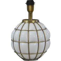 Lamper Hallbergs Grace Kelly Vit/Mässing Lampefod