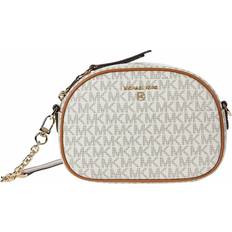 Michael Kors Jet Set Small Logo Convertible Camera Bag - Vanilla/Acorn