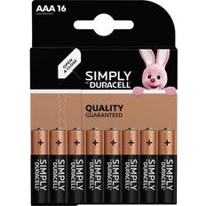 Duracell aaa Duracell Simply AAA alkaline batterier 16-pk