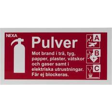 Alarm skilt Nexa BSP-1020 Skilt Til Pulverslukker