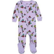 1-3M - Boys Nightwear Children's Clothing Leveret Kid's Footed Cotton Pajama - Hula Print Footie