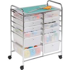 Zilver/Chroom Kasten Honey Can Do Rolling Cart & Organizer