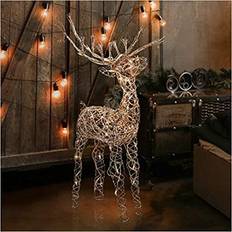 Christmas Lights Alpine Reindeer Christmas Lamp 35"