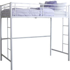 Walker Edison Twin Size Premium Metal Loft Bed 42x71"