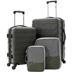 Suitcase Sets Wrangler Luggage and Packing Cubes - Set of 4