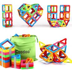 Magnetic tiles Coodoo Coodoo Upgraded Magnetic Blocks Tough Tiles Set