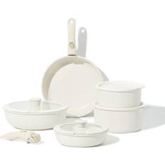 White Cookware Carote - Cookware Set with lid 11 Parts