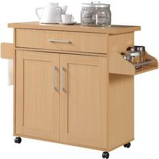 Tables Hodedah HIK78 Trolley Table 15.5x44.9"