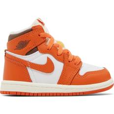 Scarpe per Bambini Nike Air Jordan 1 Retro High OG TD - White/Starfish/Cacao Wow/Sail