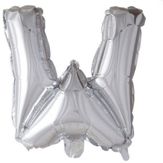Bogstavballoner Globos Folieballon 16" Bogstavs Ballon Silver W