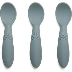 Bleu Couverts pour Enfants Nuuroo Ella Silicone Spoon 3-pack Lead