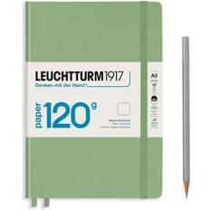 Leuchtturm1917 notebook a5 plain Leuchtturm1917 Leuchtturm1917 Notebook A5 120g Sage Olinjerad