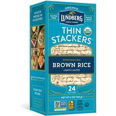 Organic Crackers & Crispbreads Lundberg Family Farms Thin Stackers Puffed Grain Rice