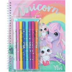 Plastique Livres de Coloriage Depesche Ylvi Colouring Book with Markers