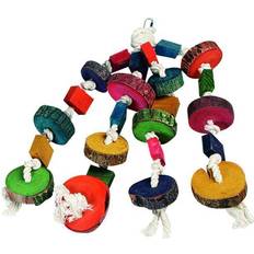 Flamingo Fugle Spil Papegøje Hænger M/Perler 4 Reb