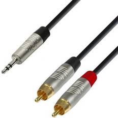 Adam Hall Cable REAN 3.5 Jack stereo to 2 RCA 3 m - K4 YWCC 0300