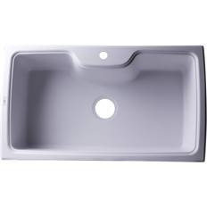 Kitchen Sinks ALFI brand AB3520DI-W 35" Single Bowl Kitchen Sink Drop-In