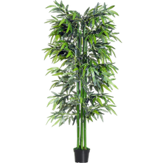 OutSunny Fake Bamboo Green/Black Artificial Plant