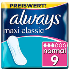 Billig Bind Always Maxi Classic Normal 9-pack