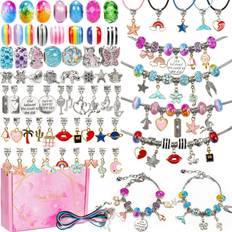 Metal Creativity Sets DIY Charm Bracelet Making Kit 130pcs