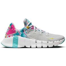 Rubber Sport Shoes NIKE Free Metcon 4 W - Photon Dust/Dynamic Turquoise/White/Yellow Strike