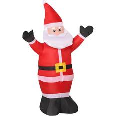 Decorations Homcom Inflatable Santa Claus Decoration 120cm