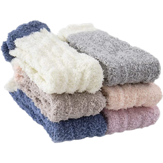 Rayon - Women Socks Tehook Fuzzy Socks Women 6-pack