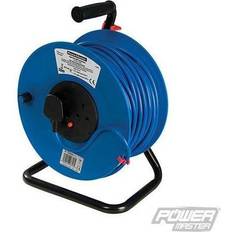 Silverline Cable Reel Freestanding 13A 230V 2-Gang 50m