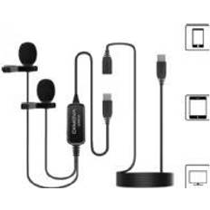 Ckmova LCM6CD dual USB C lavalier microphone