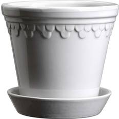 Bergs Potter Cache-pot émaillé Copenhagen �Ø16 cm Mineral White