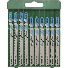 Bosch 10-delars sticksågsblad-set, T-skaft T 118 A (2x) T 118 B (2x) T 118 G (2x) T 127 D (2x) T 227 D (2x) I lager, 1-2 vardagars förväntad leveranstid